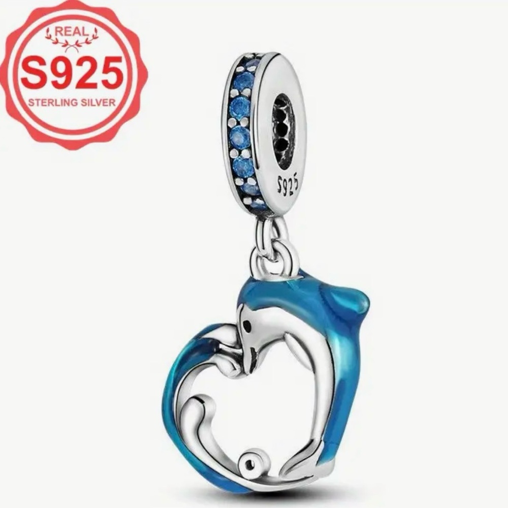 925 DOLPHIN HEART-NEW